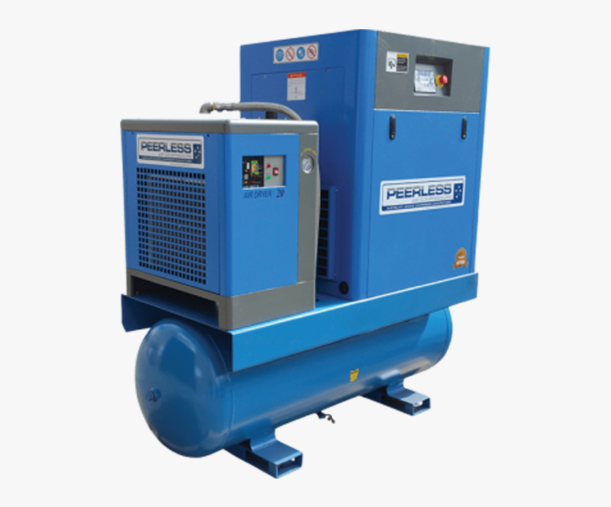 Peerless 20hp Rotary Screw Compressor 10 Bar 2400lpm - Machine, HD Png Download, Free Download