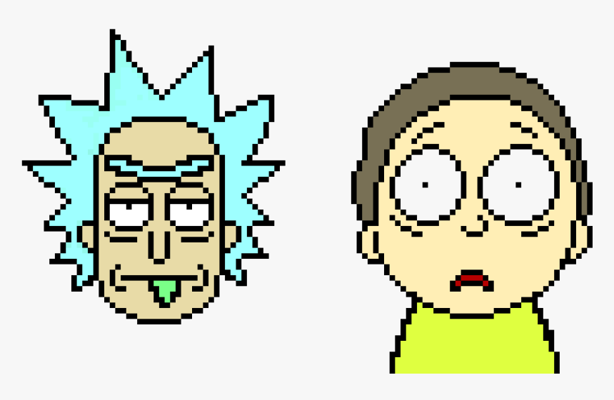 Rick And Morty - Pixel Art Rick And Morty, HD Png Download, Free Download