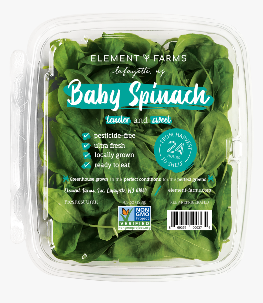 2019 08 15 Products Individual Babyspinach - Snow Peas, HD Png Download, Free Download