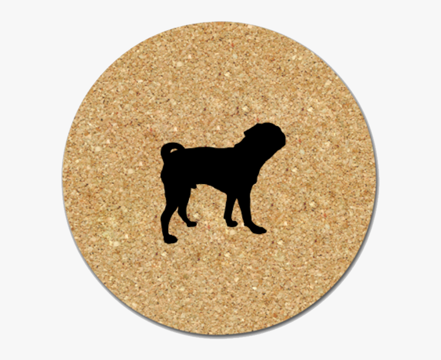 Pug Coasters - Silhouette, HD Png Download, Free Download