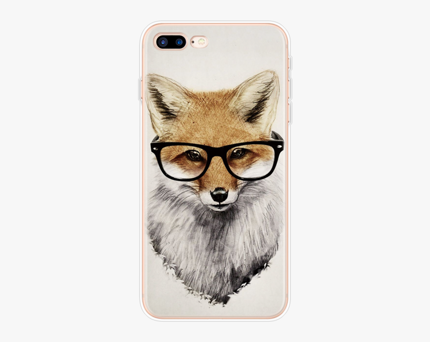 Fox With Glasses Phone Case Iphone 6s, HD Png Download, Free Download