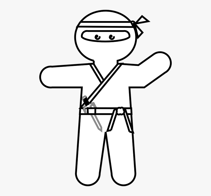 Ninja Clipart Black And White, HD Png Download, Free Download