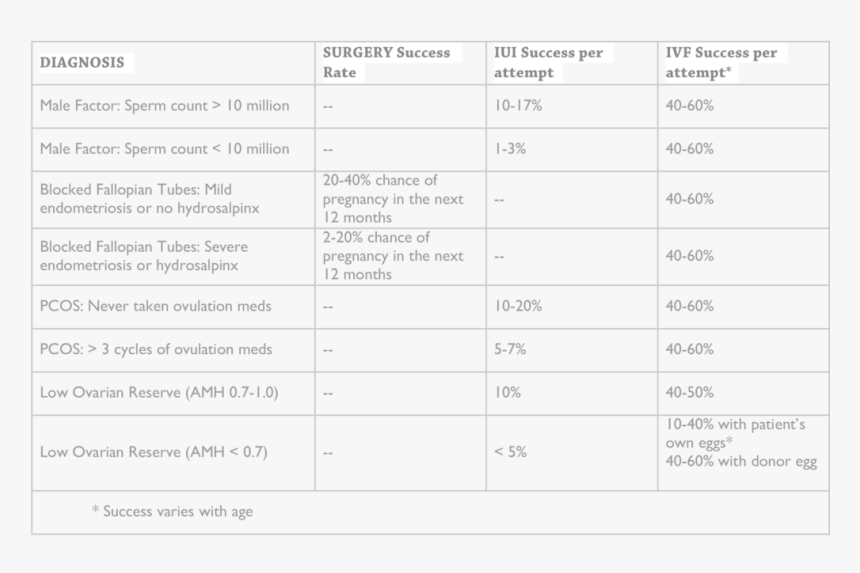 Ivf Chances - Ivf Vs Iui, HD Png Download, Free Download