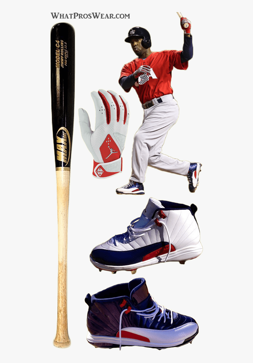 Jimmy Rollins Bat Model, Jimmy Rollins Batting Gloves, - Pitcher, HD Png Download, Free Download