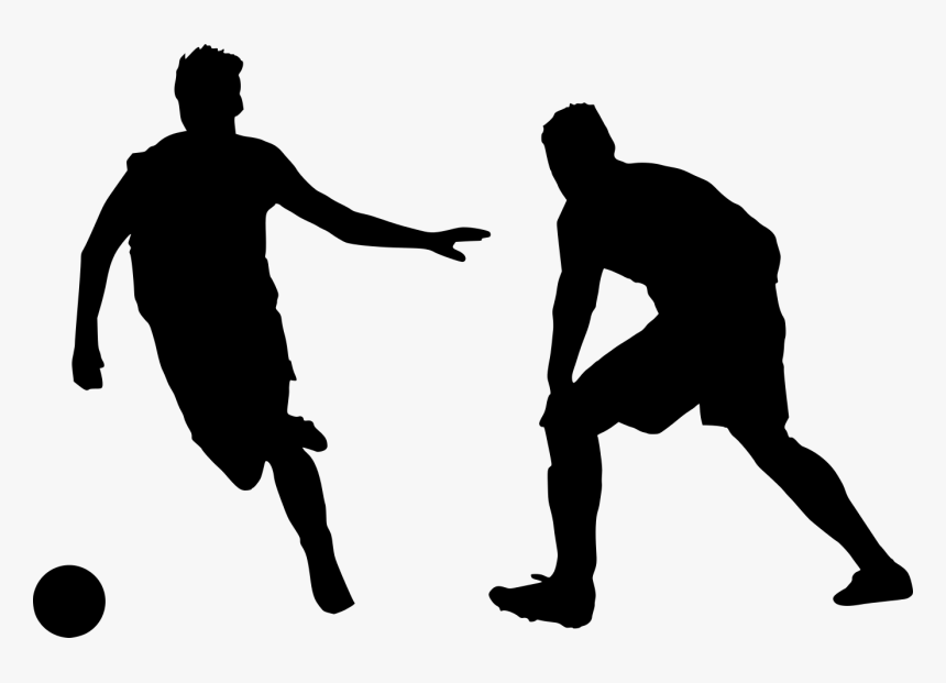 Football Soccer Silhouette 9 - Silhouette, HD Png Download, Free Download