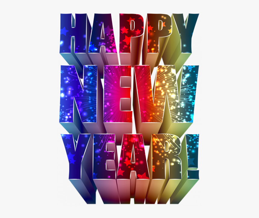 Transparent Happy New Year Text Png, Png Download, Free Download