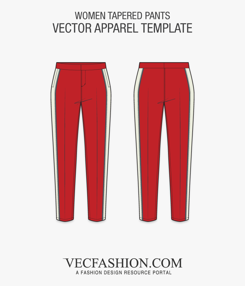 Templates Clipart Pants - Track Pants Template Png, Transparent Png, Free Download