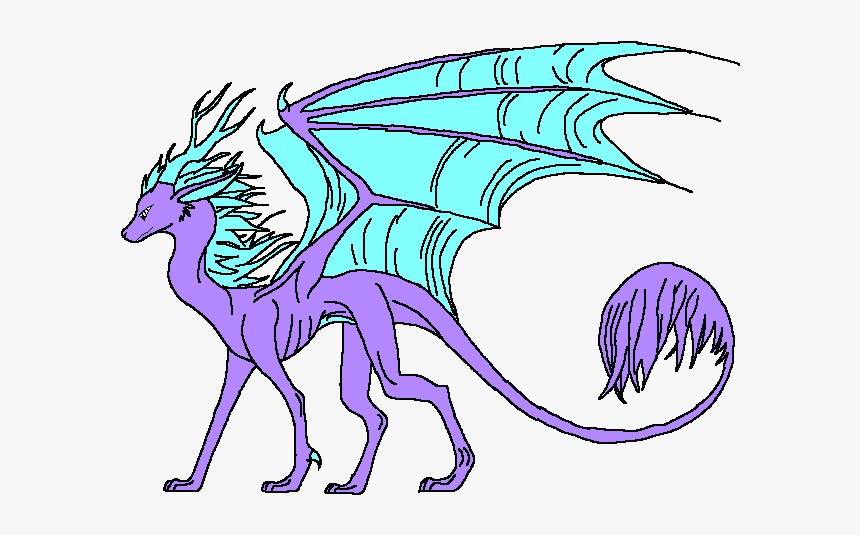 Dragon With Fur Drawing, HD Png Download, Free Download