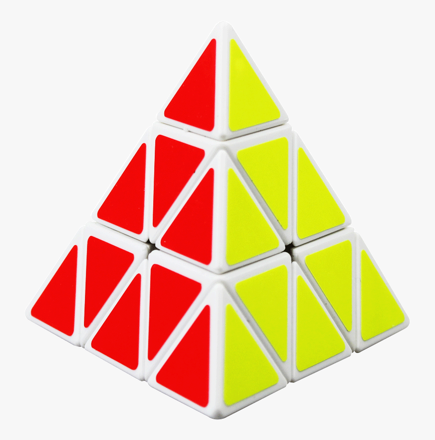 Pyraminx Fondo Blanco Y Fibra De Carbono, HD Png Download, Free Download