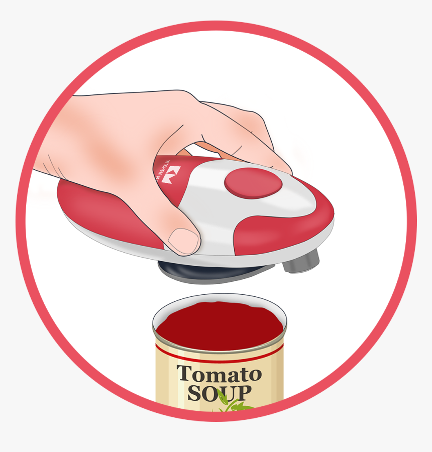 Lift The Can Opener With The Lid Attached To It And, HD Png Download, Free Download