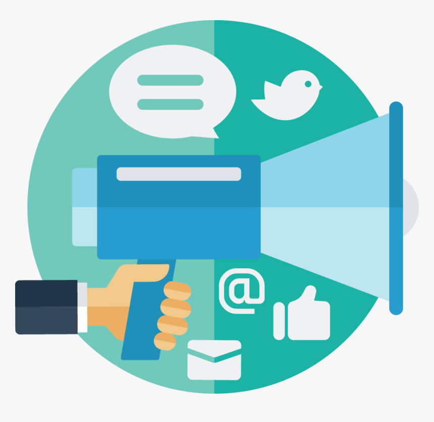 Add Social Media Share Buttons To Blog Posts, Products - Social Media Campaign Png, Transparent Png, Free Download
