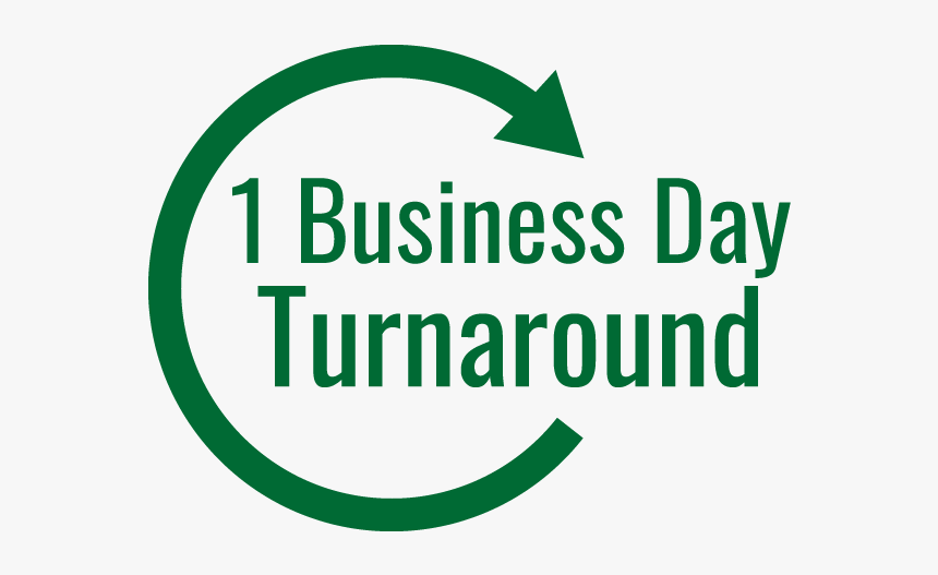1-business Day Turnaround Service - Circle, HD Png Download, Free Download