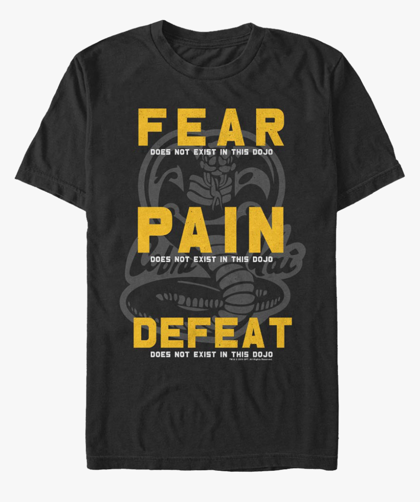 Fear Pain Defeat Do Not Exist In This Dojo Cobra Kai - Cobra Kai, HD Png Download, Free Download