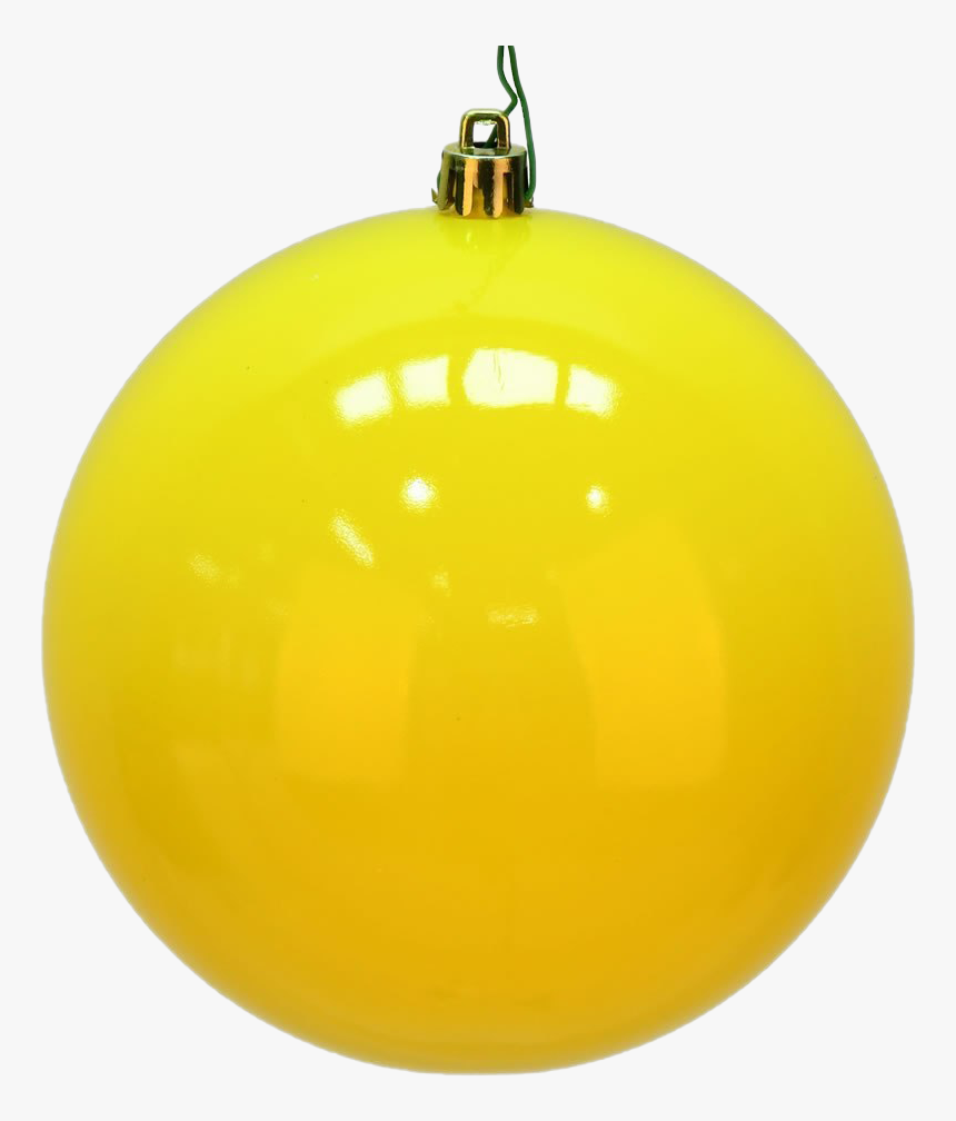 Yellow Christmas Ball Png Pic - Yellow Christmas Ball, Transparent Png, Free Download