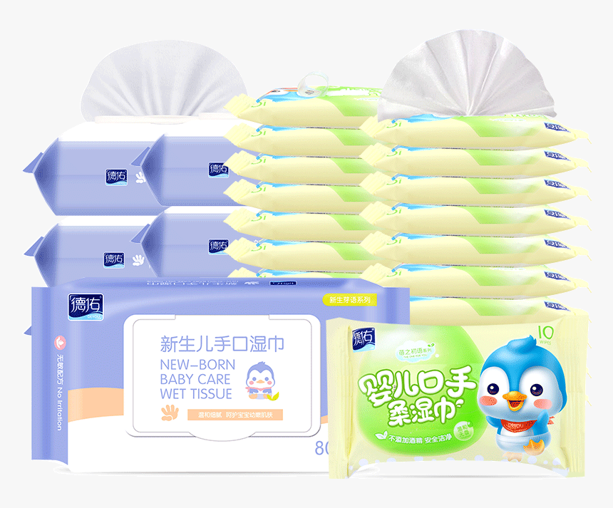 Deyou Baby Wipes Newborn Baby Fart Wet Wipes Children"s - Toy, HD Png Download, Free Download