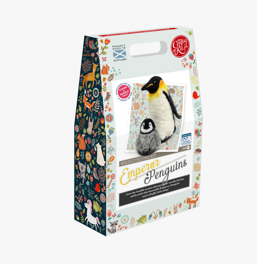 Emperor Penguins Needle Felting Kit - Needle Felted Blue Tit, HD Png Download, Free Download