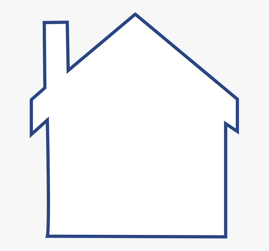 House Silhouette Png White, Transparent Png, Free Download