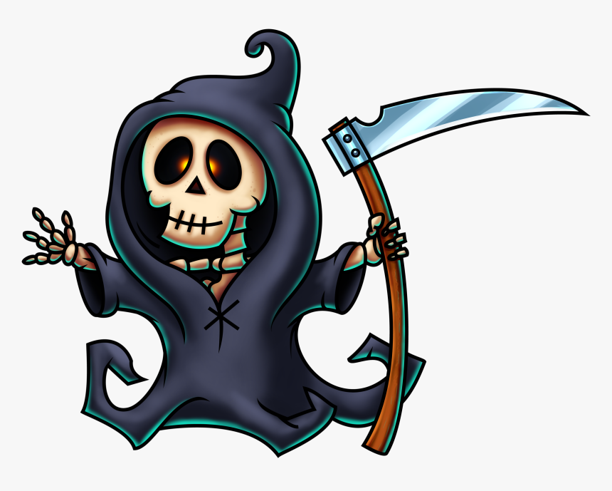 Death Scythe Cartoon Clipart , Png Download, Transparent Png, Free Download