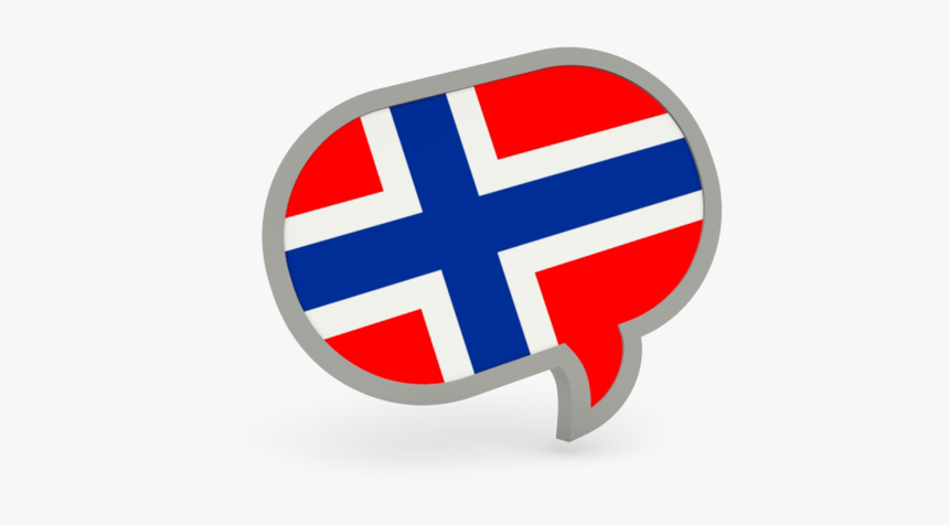 Speech Bubble Icon - Speech Bubble Norwegian Flag, HD Png Download, Free Download