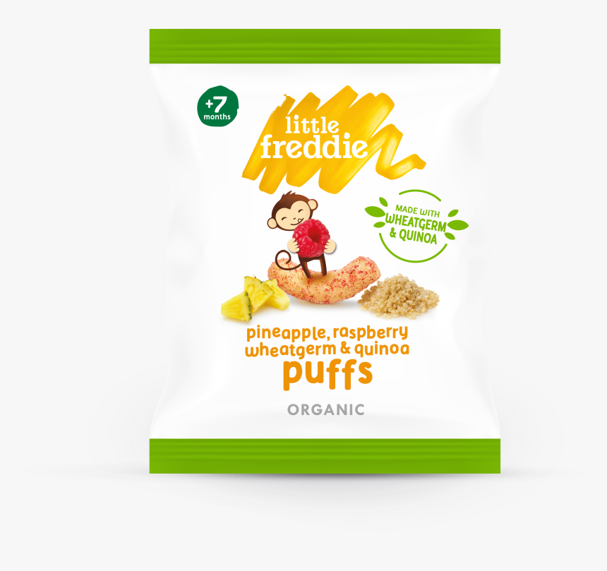 Pineapple, Raspberry, Wheatgerm & Quinoa Puffs - Little Freddie Puffs, HD Png Download, Free Download