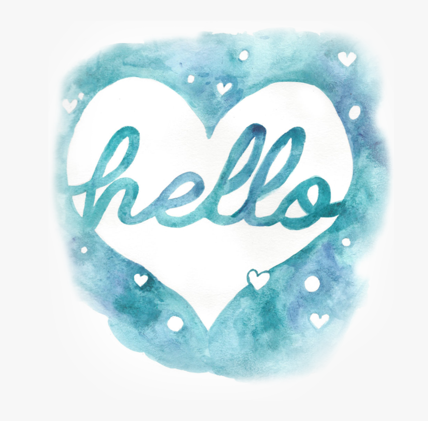 Keeping White In Watercolor Freehand Method - Heart, HD Png Download, Free Download