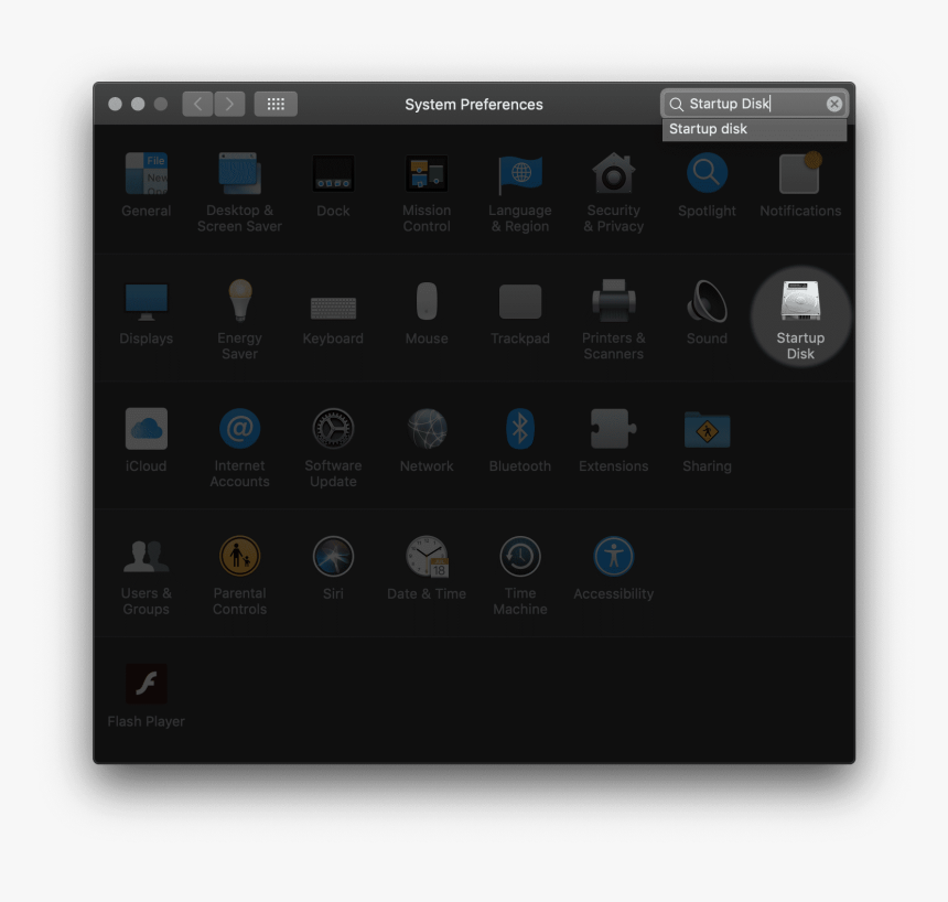 Startup Disk In Sys Pref - System Preference Mdm Profile, HD Png Download, Free Download