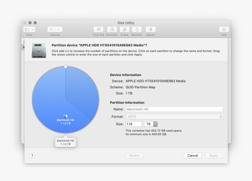 Mojave Fusion Drive Festplattendienstprogramm, HD Png Download, Free Download