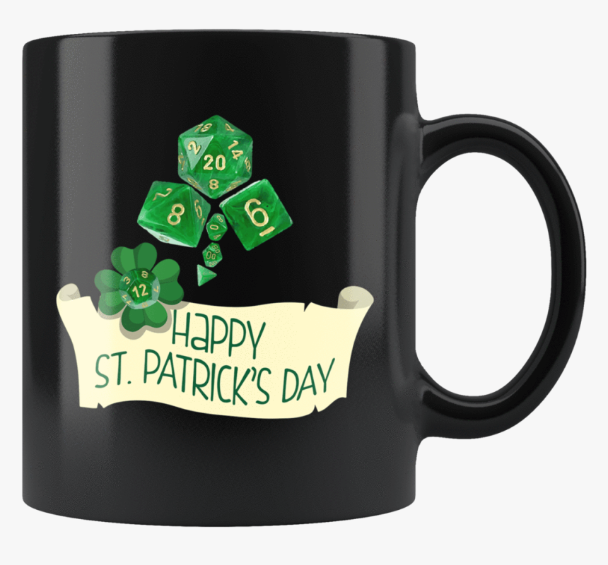 Dnd D20 St Patrick"s Day Clover Patty Mug - Mug, HD Png Download, Free Download