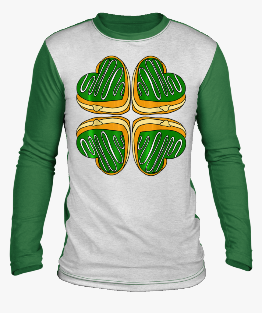 Four Leaf Clover Donut St Patricks Day Funny Irish - Epstein Christmas Sweater, HD Png Download, Free Download