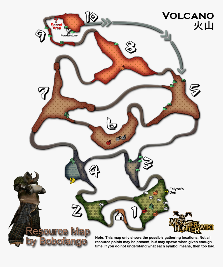 Itemicon047 - Deserted Island Map Monster Hunter Tri, HD Png Download, Free Download