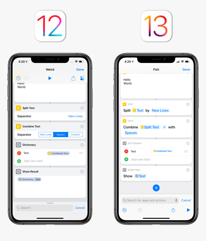 Both Actions Extract The Value Of A "key - Add Siri Shortcuts Ios 13, HD Png Download, Free Download