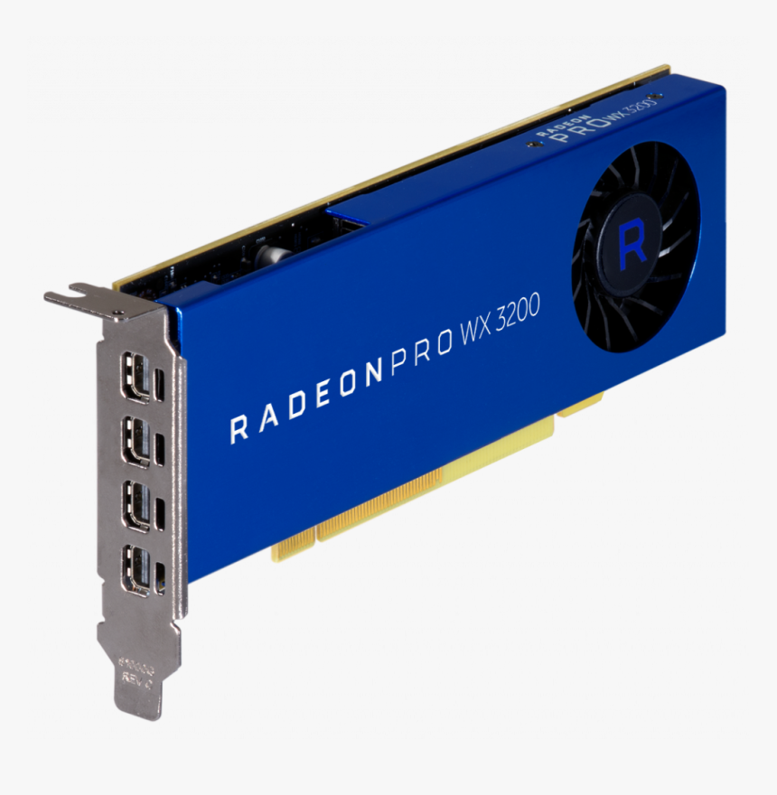 Amd Lança Placa Radeon Pro Wx 3200, Com Baixo Custo - Radeon Pro Wx 3200, HD Png Download, Free Download