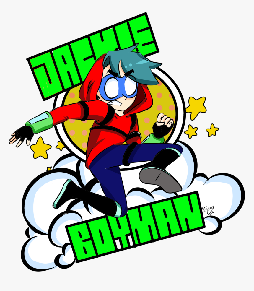Here To Save The Day- Jackieboy Man - Cartoon, HD Png Download, Free Download