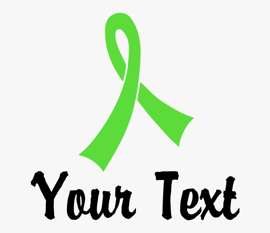 Personalized Lime Green Ribbon Awareness Cap Clipart, HD Png Download, Free Download