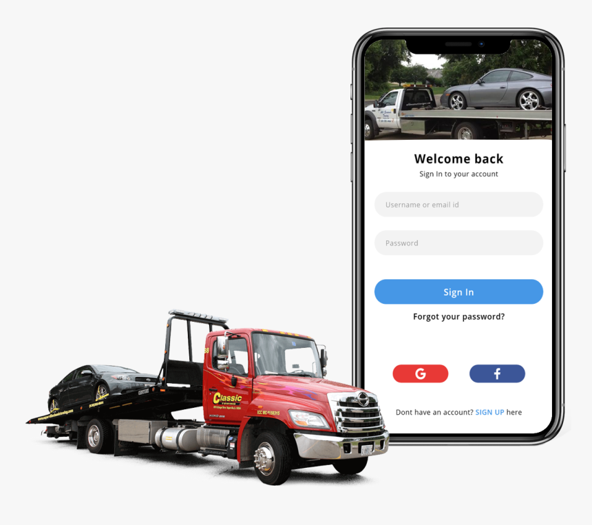 Aid Tow Truck Drivers With Instant Roadside Assistance - Tow Truck Clear Background, HD Png Download, Free Download