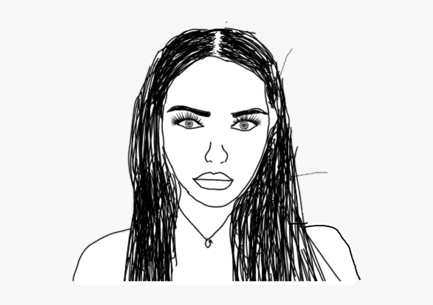 #outlines #tumblr #girls #chicas - Sketch, HD Png Download, Free Download