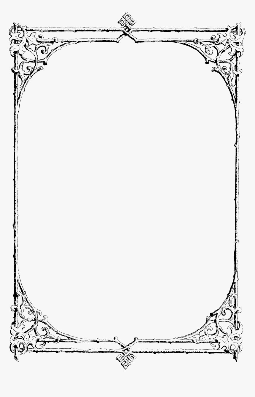 Black And White Border Design , Png Download - Wicca Spell To Stop Smoking, Transparent Png, Free Download