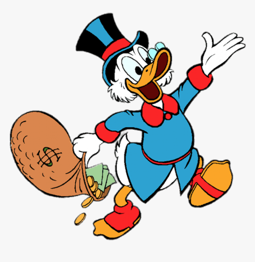 Scrooge Mcduck Money Bag, Hd Png Download - Scrooge Mcduck Money Bag, Transparent Png, Free Download
