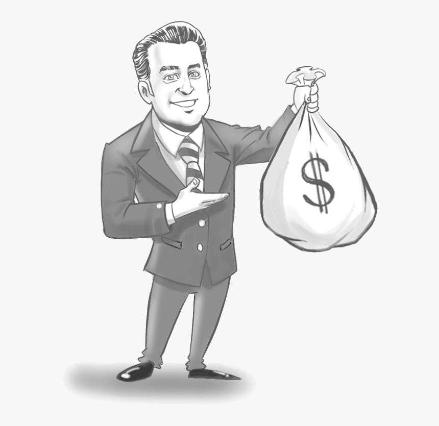 Man Holding Money Bag - Business Plan No Background, HD Png Download, Free Download