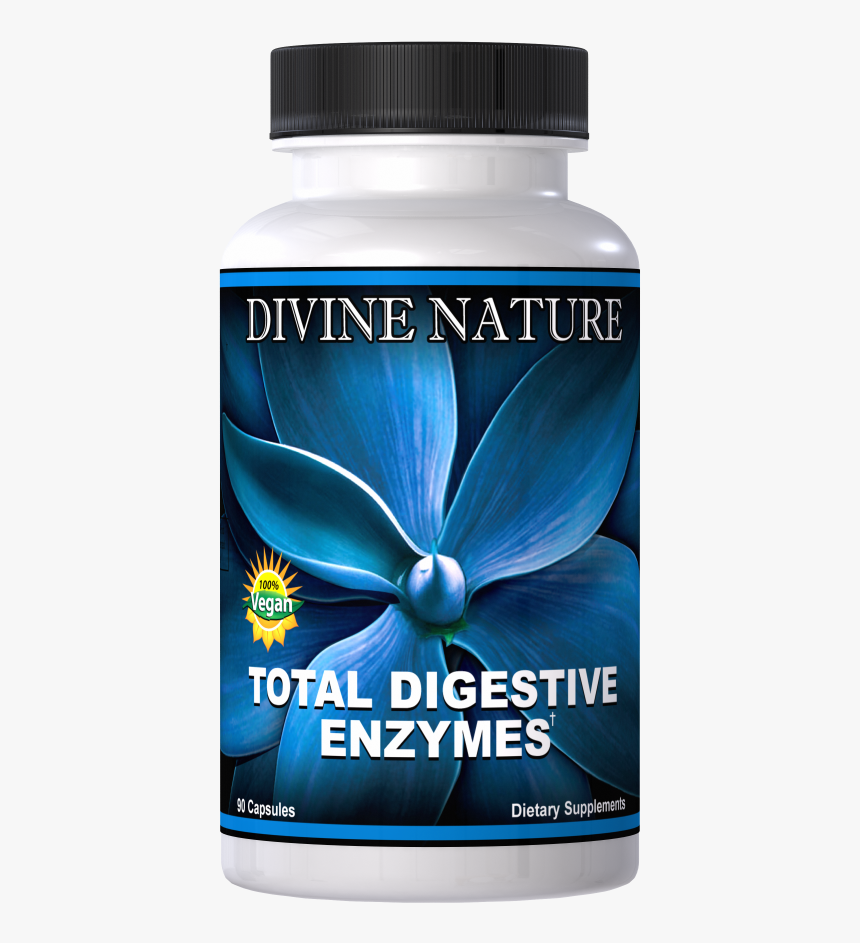 Total Digestive Enzymes - Divine Nature Probiotics, HD Png Download, Free Download