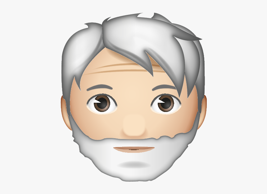 Grey Hair Emoji Man, HD Png Download, Free Download