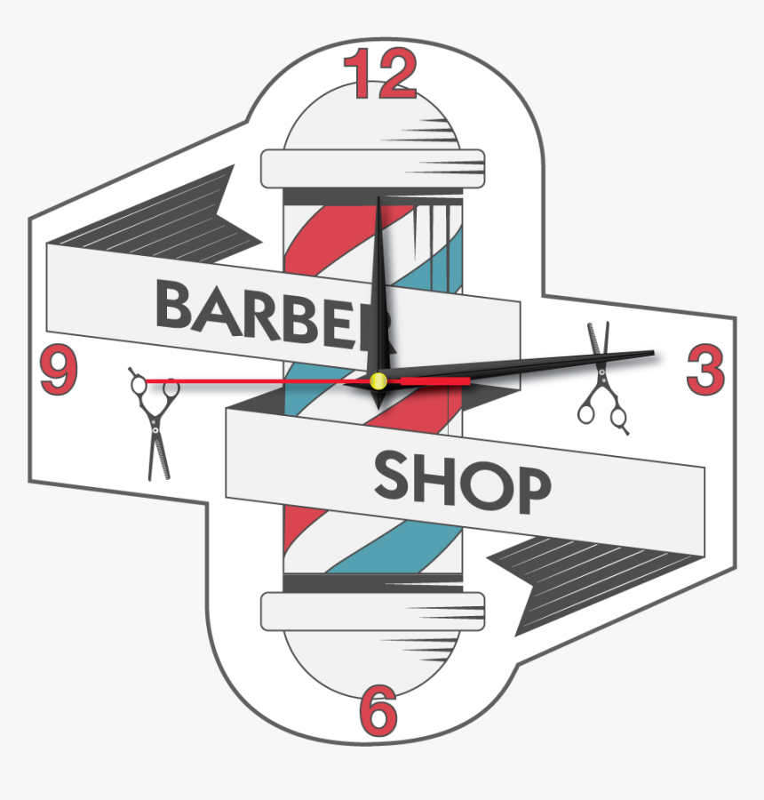 Barber-clock, HD Png Download, Free Download