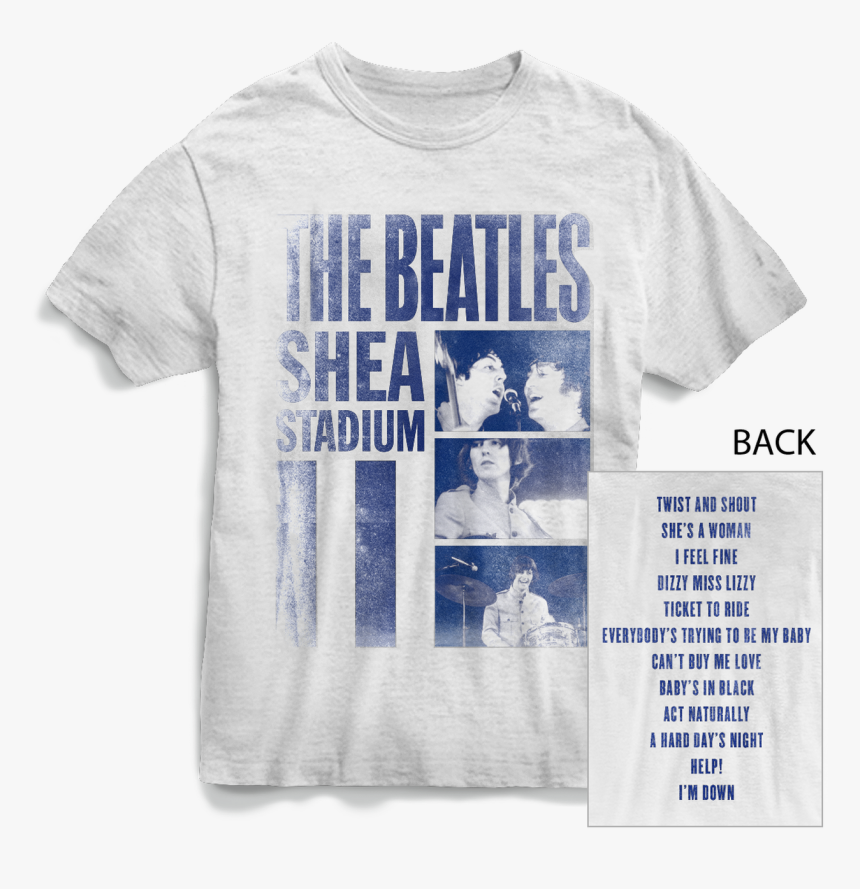 The Beatles At Shea Stadium T-shirt - Beatles In Shea Stadium T Shirt, HD Png Download, Free Download