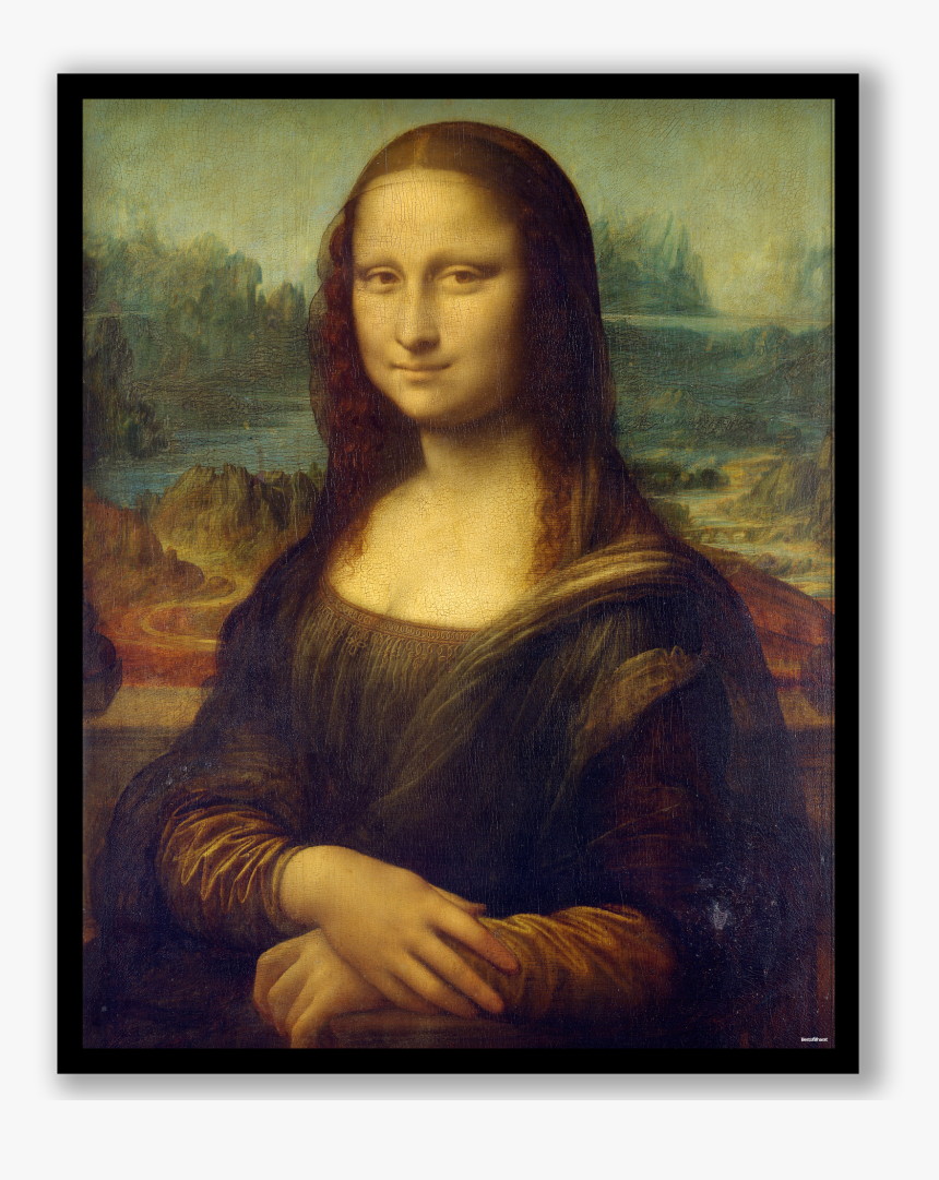 Leonardo Da Vinci Mona Lisa Art Print Poster, HD Png Download, Free Download