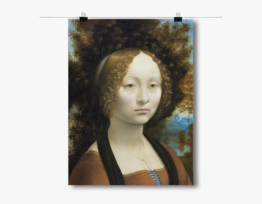 Leonardo Da Vinci - Ginevra De Benci, HD Png Download, Free Download