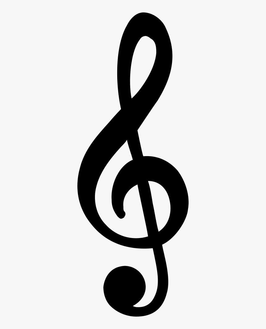 Treble Clef - Vector Music Note Png, Transparent Png, Free Download
