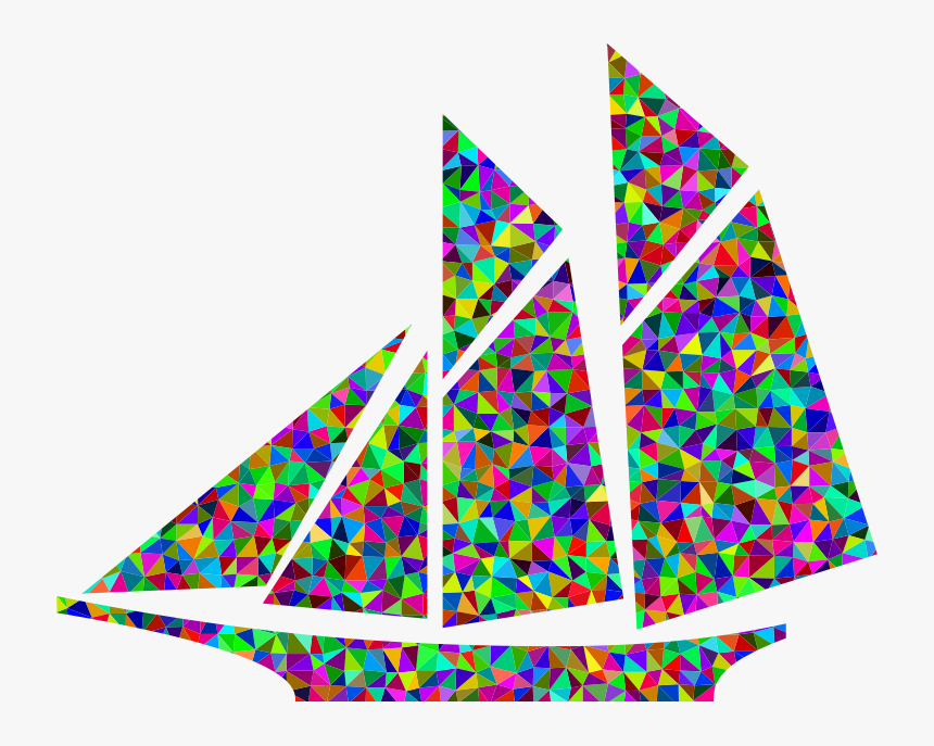 Sailboat Silhouette Sailing Clip Art - Black And White Transparent Background Boat Clipart, HD Png Download, Free Download