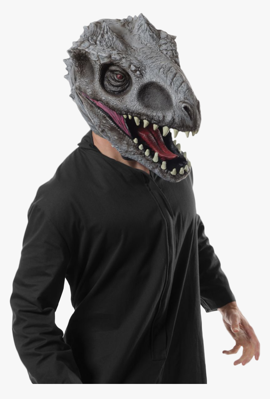 Dinosaur Overhead Latex Mask - Indominus Rex Jurassic World Dinosaur Mask, HD Png Download, Free Download