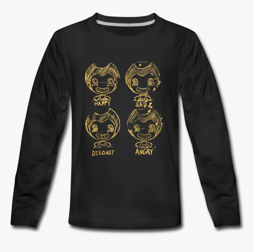 Bendy Moods Long Sleeve T-shirt - Long-sleeved T-shirt, HD Png Download, Free Download