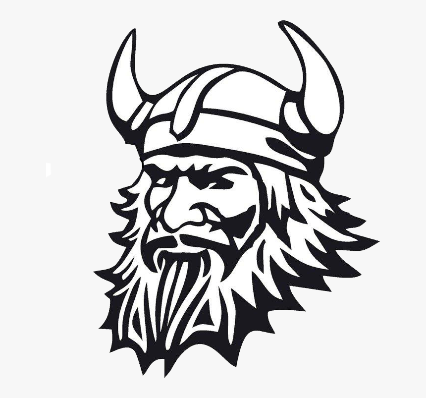 Thor Horn - Black And White Viking, HD Png Download, Free Download